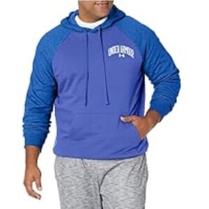 Under Armour Men's Rival Fleece Wordmark Colourblock Hoodie size Large